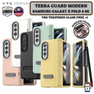 Vrs TERRA GUARD MODERN เคสโทรศัพท์มือถือ กันกระแทก แบบเต็มบานพับ พร้อมช่องใส่ปากกา สําหรับ Samsung Galaxy Z FOLD 4 5G