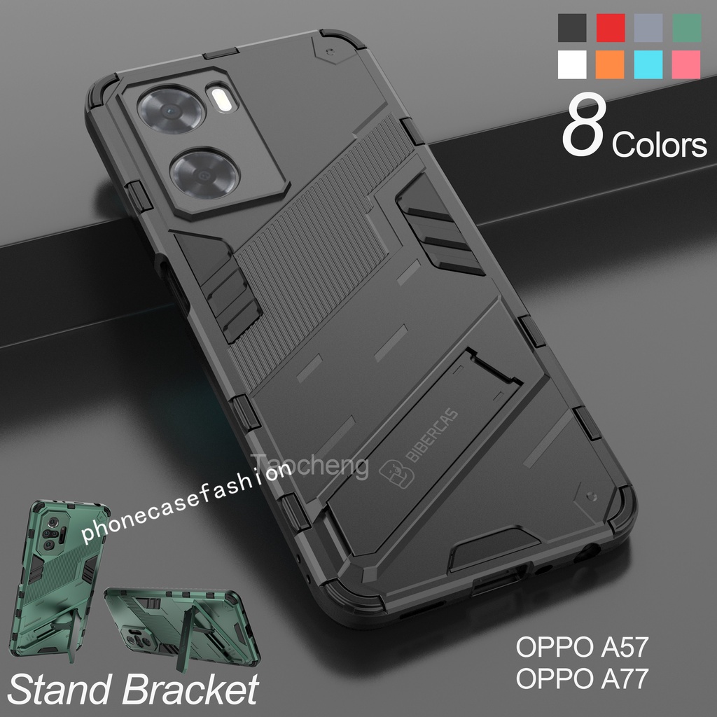 เคสโทรศัพท์สําหรับoppo A3 A3x A18 A38 A58 A60 A36 A76 A96 A57 A77s A79 5G 4G 2022 เกราะกันกระแทกโทรศัพท์ที่วางขาตั้งHer Bracket Hardปกหลังกรณี