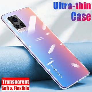 เคสโทรศัพท์ซิลิโคนใส TPU สำหรับ VIVO V21 V20 SE V20 Pro Y50 Y30 Y30i Y20 Y20i Y20S Y17 Y12 Y15 Y91 Y91i Y95 Y91c