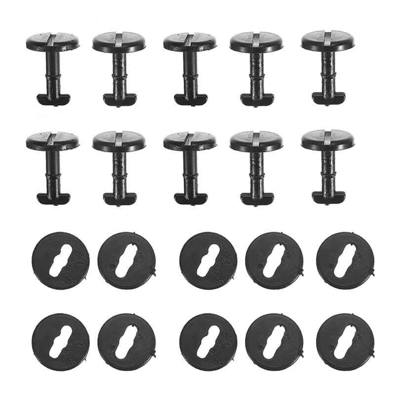 10 Pcs Auto Floor Carpet Mat Clips With Washers For Bmw E36 E46