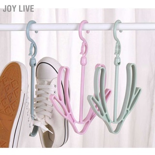 Joy Live รองเท้าอบแห้งชั้นวาง PP 360 °หมุนได้ windproof เชื่อมต่อที่แขวนอยู่สำหรับหมวกผ้าพันคอ