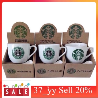 37_yy พร้อมส่ง แก้ว  แก้วน้ำ ถ้วยกาแฟสตาร์บัค ถ้วยกาแฟร้อน แก้วชงกาแฟ​ ช้อน ช้อนกาแฟ ราคาถูก พร้อมส่ง