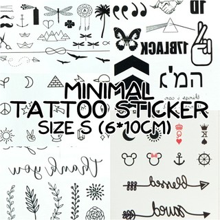 แทททูรอยสักชั่วคราว มินิมอล tattoo sticker