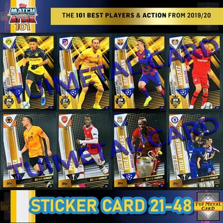 MATCH ATTAX 101 2019/20: STICKER CARD [SET #2/2] สติกเกอร์การ์ดสะสมฟุตบอล Football Trading Card