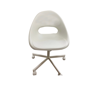  เก้าอี้ทำงาน  LOBERGET ลูเบเรียต / BLYSKÄR เก้าอี้หมุน ELDBERGET เก้าอี้สีขาว เก้าอี้อิเกีย IKEA เบาะรองนั่ง