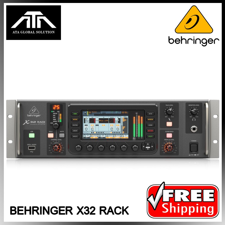ดิจิตอล MIXER X32 RACK BEHRINGER แร็คมิกเซอร์ 40 input 25 bus interface usb ควบคุมผ่าน มือถือ และ แท