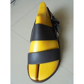 รองเท้าแตะหนังแท้ รัดส้น สำหรับผู้หญิง สีดำ เบอร์ 38, 39 พร้อมส่ง
