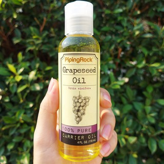 63% OFF ราคา Sale!!! น้ำมันเมล็ดองุ่นสกัด บริสุทธิ์ 100% Grapeseed Oil 118 mL (Piping Rock®) บำรุงผิว ลดเลือนริ้วรอย