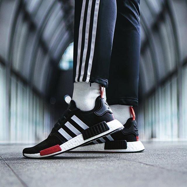 Adidas NMD R1  Cloud White/Power Red (EG2697)