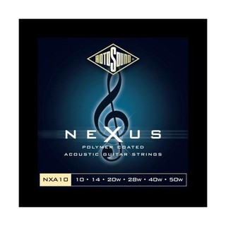 Rotosound Nexus Coated Acoustic สายกีต้าร์โปร่งแบบเคลือบ รุ่น NXA10 - สีดำ