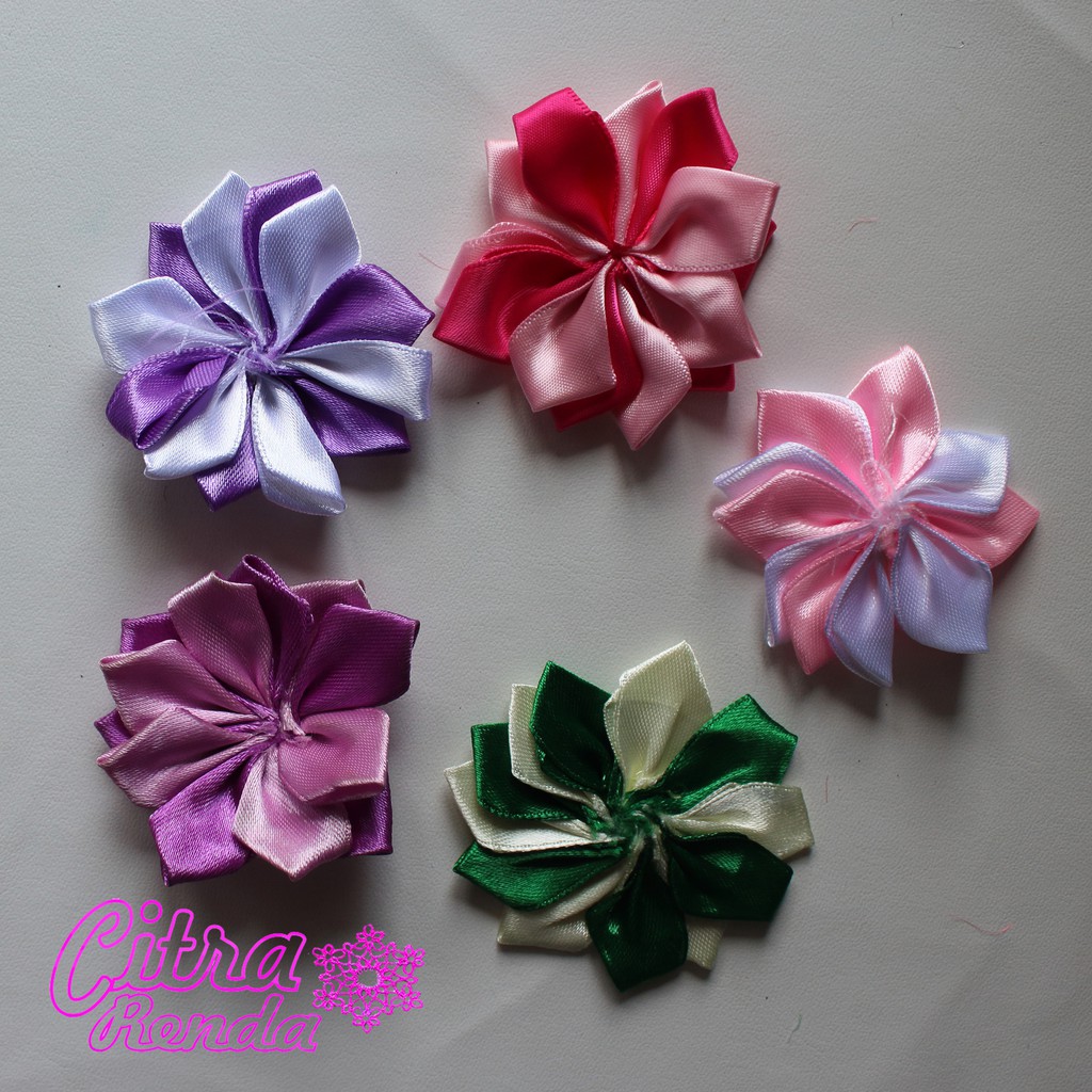 MAWAR AP133 แอพพลิเคชั่น Rose Satinทูโทนสวยงาม (ต่อ 6 ชิ้น)