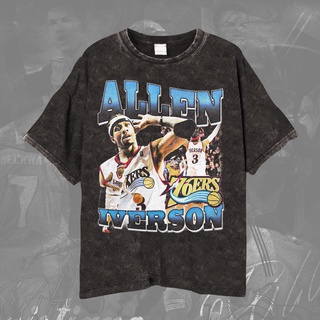 เสื้อยืด ลายบาสเก็ตบอล Nba ALLEN IVERSON 76ERS ALLEN IVERSON 76ERS สไตล์วินเทจ สําหรับทุกเพศS-5XL