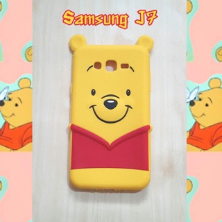 เคสซิลิโคนหมีพลูสำหรับซัมซุงJ7 พร้อมส่ง