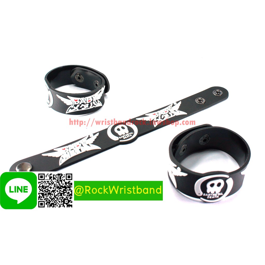 Babymetal ขายริสแบนด์ เบบี้เมทัล BML218NA Wristband กำไลข้อมือวงร็อค