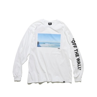 California photo L / s เสื้อยืด แขนยาว พิมพ์ลายรูปภาพ