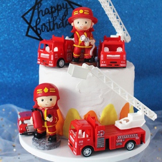 ของเล่นฟิกเกอร์ Fireman Hero Firefighter ขนาดเล็กสําหรับเด็ก