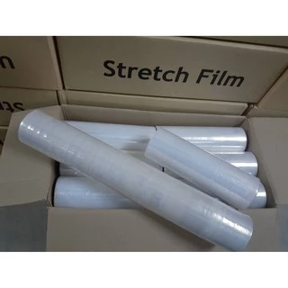 ฟิล์มยืด Strecth Film หนา 15 ไมครอน กว้าง 25 เซนติเมตร หนัก 0.7 กิโลกรัม 0.5 กิโลกรัม