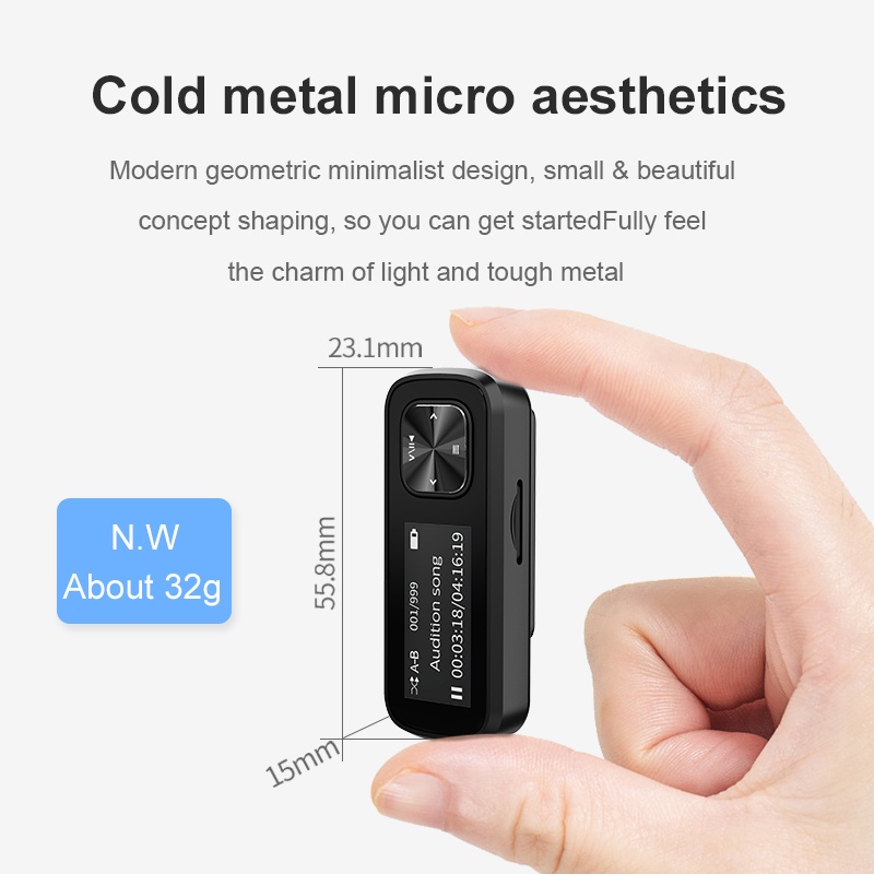 ♕♦ Philips Original Mini Clip MP3 Player Lossless Playback AB Repeat