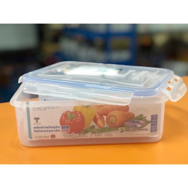 กล่องถนอมอาหารSuperLock รุ่น 6115/1 ความจุ 1450 ml ขนาด 13.5*19.5*6 SuperLock แท้