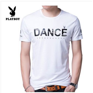 เสื้อยืด Playboy cotton short-สีขาว