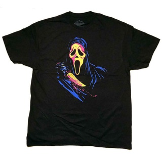 เสื้อผ้าผชGhost Face Scream Retro Neon รองเท้าผ้าใบลําลอง สไตล์เกาหลี สําหรับผู้ใหญ่ ทุกเพศS-5XL