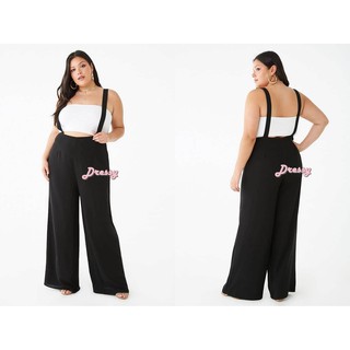 Forever21 Plus Size Suspender Palazzo Pants