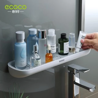 ECOCO ชั้นวางของในห้องน้ำ ไม่ต้องเจาะ มี2สีให้เลือก E-1923