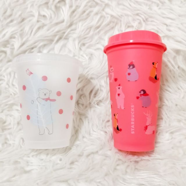 แก้วน้ำ Reusable Polar Bear 2019 Starbucks Thailand X'Mas Christmas