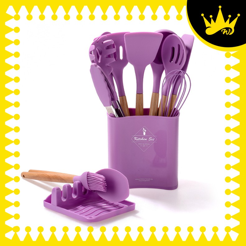 NEW Silicone Utensils Silicon Utensils ชุดครัวซิลิโคน Senduk Silicon Sudip