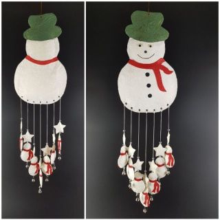 คริสต์มาส ตุ๊กตาหิมะน่ารัก สโนว์แมน ของขวัญ ตกแต่งบ้าน Christmas decoration snowman โมบายตกแต่ง