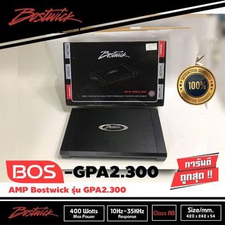 BOSTWICK BOS GPA2.300 2CH เพาเวอร์ แอมป์ คลาสเอบี 2 ชาแนล แอมป์รถยนต์ แอมป์ ขับกลาง ขับแหลม Car Amplifier Class AB 2CH