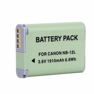 Canon Digital Camera Battery NB-12L (Green)  Battery Charger