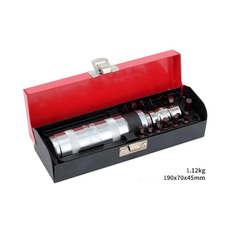 (ลด100.- CODE: BAXU)ไขควงตอกกระแทก keycon 14 ชิ้น (ดอกสั้น) ขนาดแกน 4 หุน (1/2″)