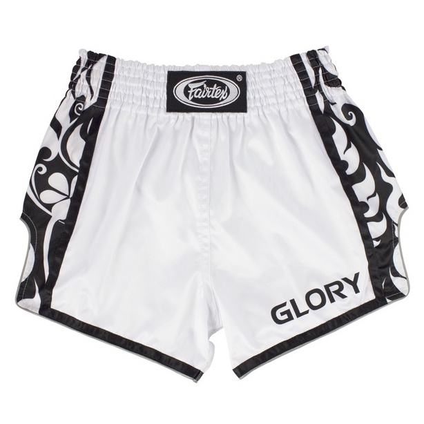 Fairtex Boxing shorts BSG3 - White/Black