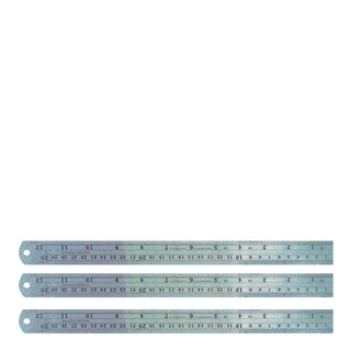 ไม้บรรทัดสแตนเลส ใหญ่ 12 นิ้ว แพ็ค 4 อัน101360Stainless Ruler 12 Inch 4 Pcs/Pack