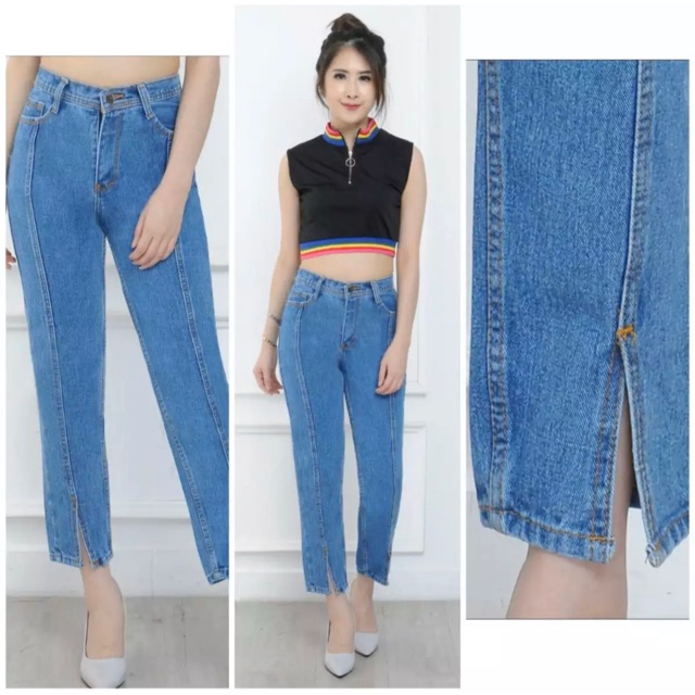 FRANDA JEANS / FRANDA BOYFRIEND / SPLIT BOYFRIEND PANTS