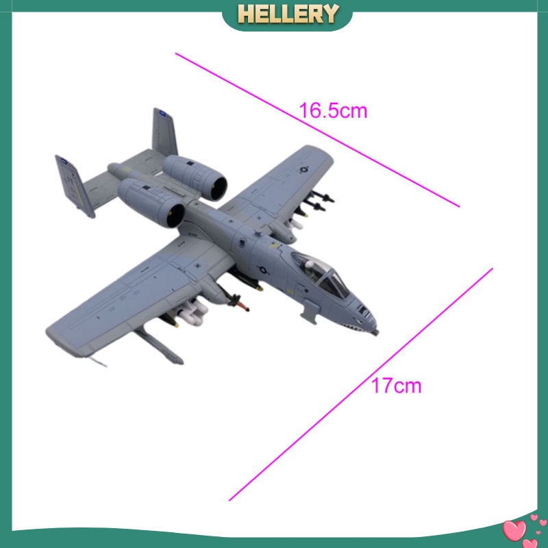 [Hellery] โมเดลเครื่องบินรบอเมริกา A-10C A10 1/100 สําหรับตกแต่ง
