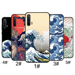 OPPO Realme 2 3 5 Pro Realme Q XT X Lite Realme X50 C2 Wave Art Green Illust Phone Case