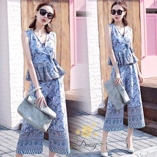ชุดเซทเสื้อแขนกุด+กางเกง