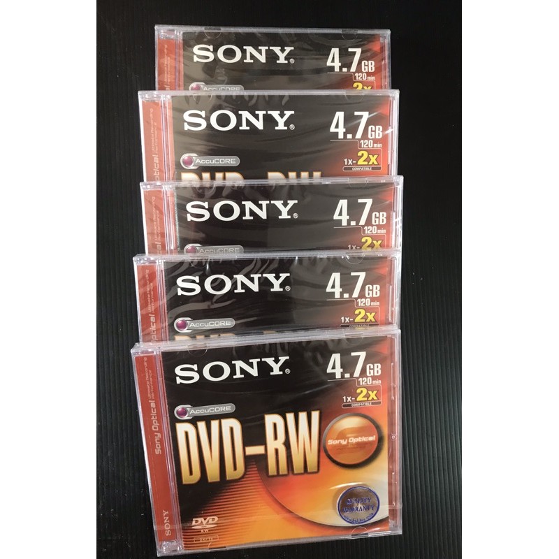 แผ่น DVD-RW 4.7GB120min ยี่ห้อSONY