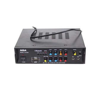 แอมป์เครื่องขยายเสียง AC/DC Digital Karaoke Audio Amplifier รองรับบลูทูธ USB AUX CD FM รุ่นMBA AV-268 A