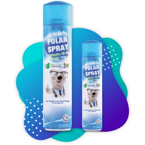 POLAR SPRAY โพลาร์ สเปรย์ สเปรย์ปรับอากาศกลิ่นยูคาลิปตัส