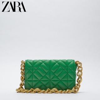 Zara กระเป๋าสะพายไหล่ สายโซ่ สําหรับผู้หญิง