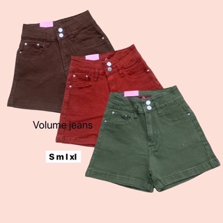 volume jeans กางเกงยีนส์ขาสั้น มี 3 สี