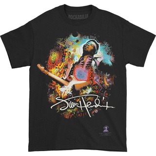 เสื้อยืดวงดนตรีผ้าฝ้ายแท้ คอลูกเรือเสื้อเชิ้ต Jimi HENDRIX Band
Hendrix Angel psychedelic art Official Merchandise เสื้อ