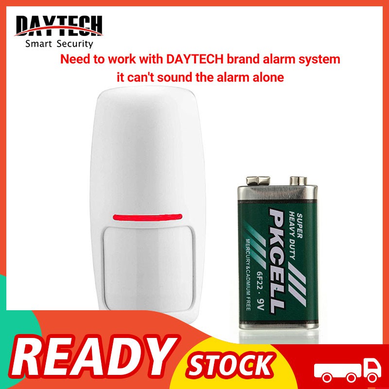 Daytech Wireless PIR Motion Detector รุ่น PIR02 Motion Sensor สําหรับ DAYTECH 433 MHZ Alarm Host