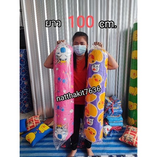 หมอนข้างขนาดมาตราฐาน100cm.**ราคาถูก!! (ส่งคละลาย)