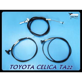 TOYOTA CELICA TA22 SET 3 CABLE - SPEEDO &amp; SHOCK &amp; FRONT BONET RELEASE  // เคเบิ้ล สายไมล์ สายโช๊ค และ สายดึงฝากระโปรง