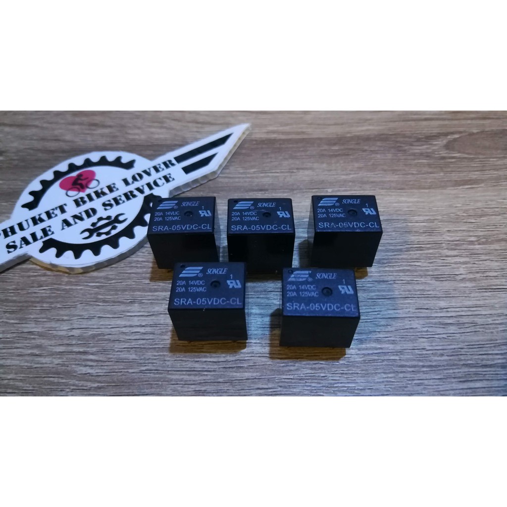 #relay ชุด 5 ชิ้น Relay 5V รีเลย์ 5 โวลต์ สำหรับ Arduino SRA-5VDC-CL