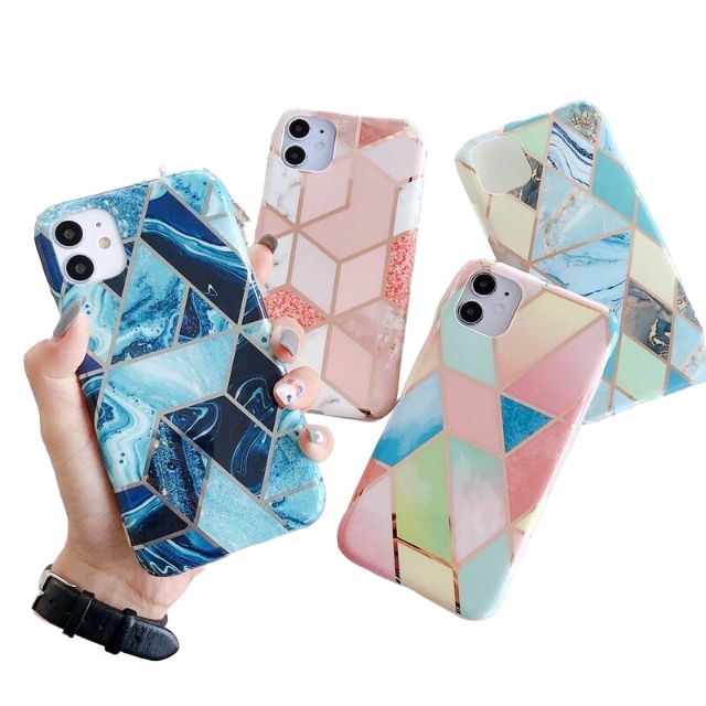 discount❈[เคส​iPhone12] เคส​ซิลิโคน​ไอโฟน​12 เคส​ลายหิน​ case iphone​12 mini  IPhone​12 pro iPhone 1